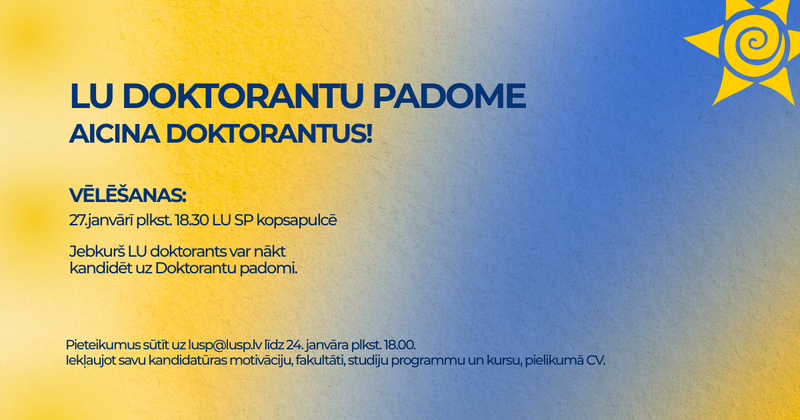 LU Doktorantu padomes vēlēšanas