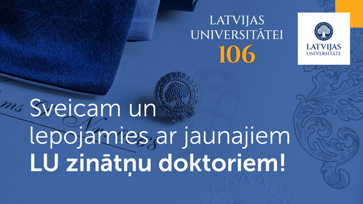 LU promocijas ceremonija 2025.g. apsveikumu karte
