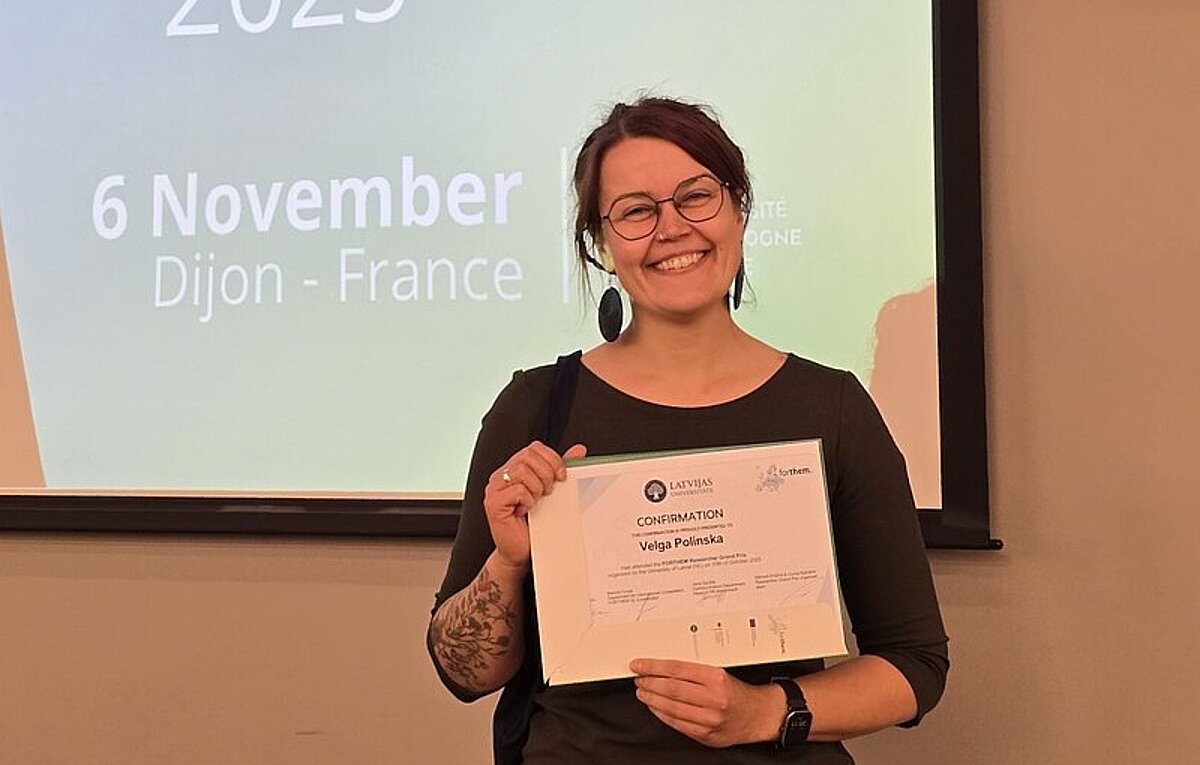 LU LU Humanitāro zinātņu fakultātes doktorante Velga Polinska