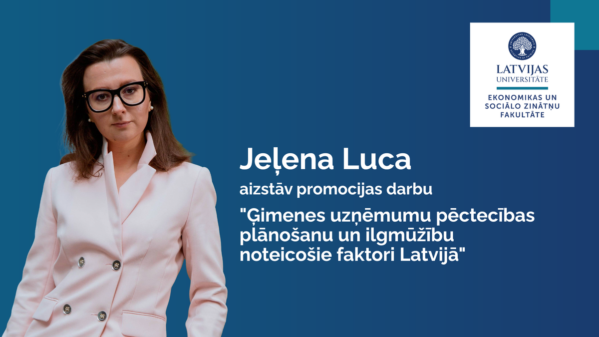 Jeļenas Lucas promocijas aizstāvēšanas paziņojuma vizuālis